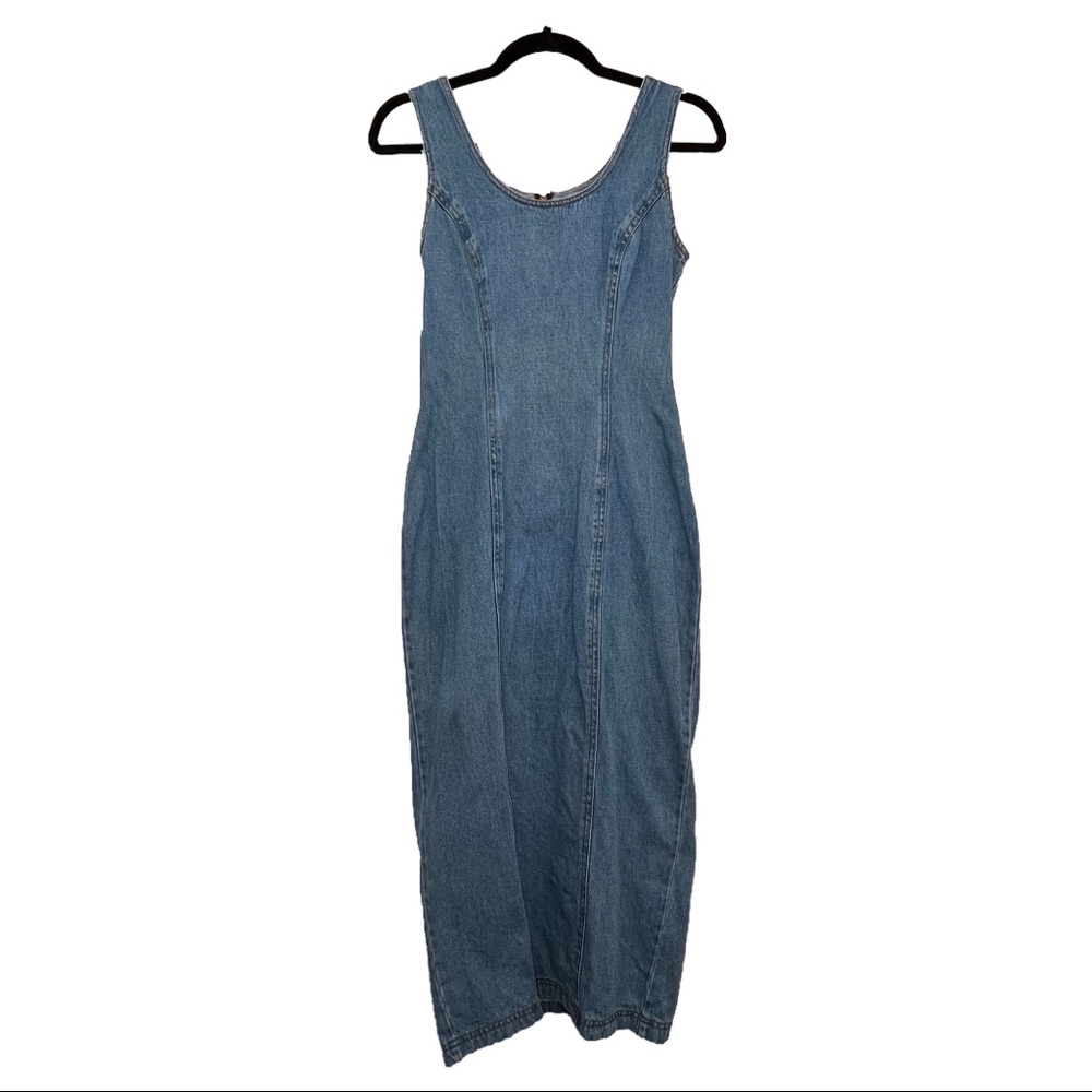 Vintage Rampage denim midi dress size 2